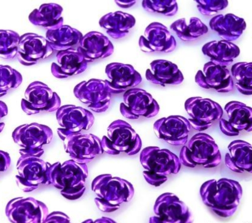 Kovová růžička 10 mm - 10 ks