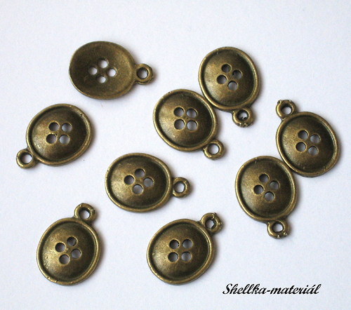 1607.Knoflíky/17x12mm/ 2 kusy