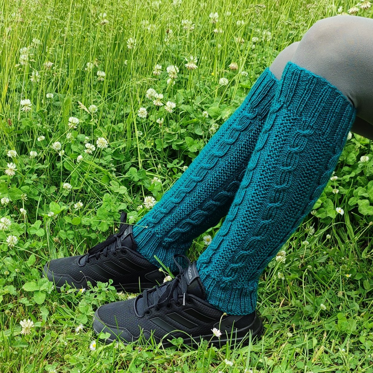 Petrolejky - ručně pletené návleky na nohy