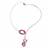 Fialový perleťový náhrdelník