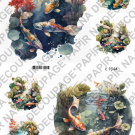 Soft papír A4 pro tvoření - Akvarijní ryby - KBS1644