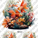 Soft papír A4 pro tvoření - Akvarijní ryby - KBS1646