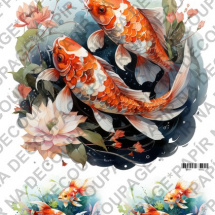 Soft papír A4 pro tvoření - Akvarijní ryby - KBS1650