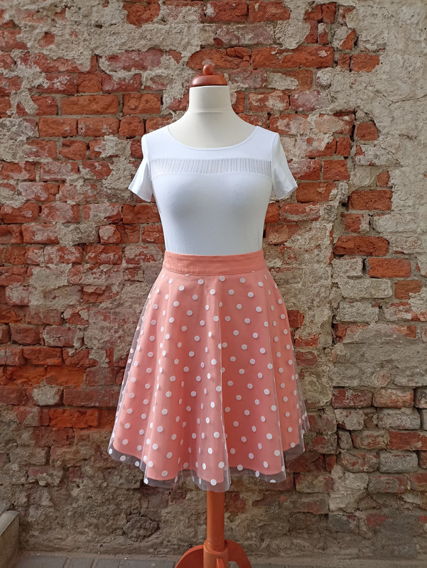 Sukně s puntíky, velikost M - MAXI SLEVA:)