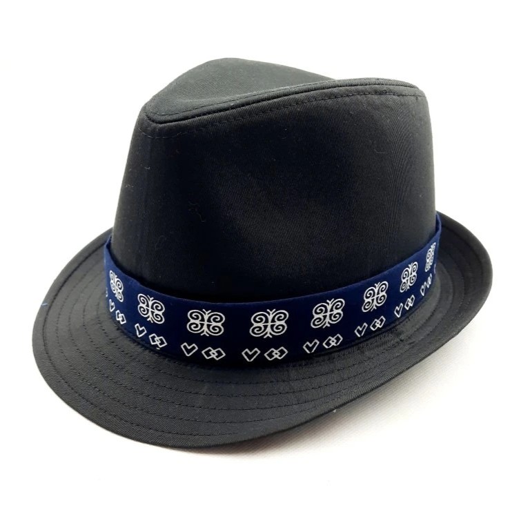 Pánsky Folklórny Klobúk s Modrou Stuhou