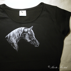 Dámské tričko s arabským koněm