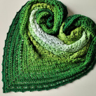 Šátek háčkovaný "Mechový les"