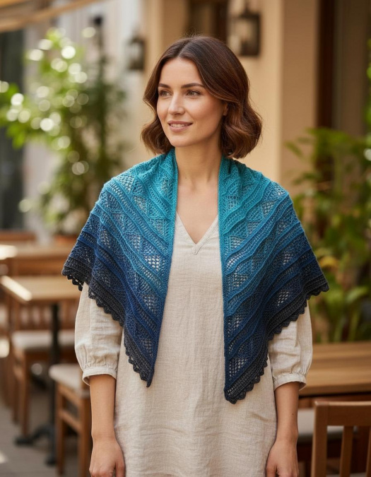 Trojúhelníkový šátek Fedora