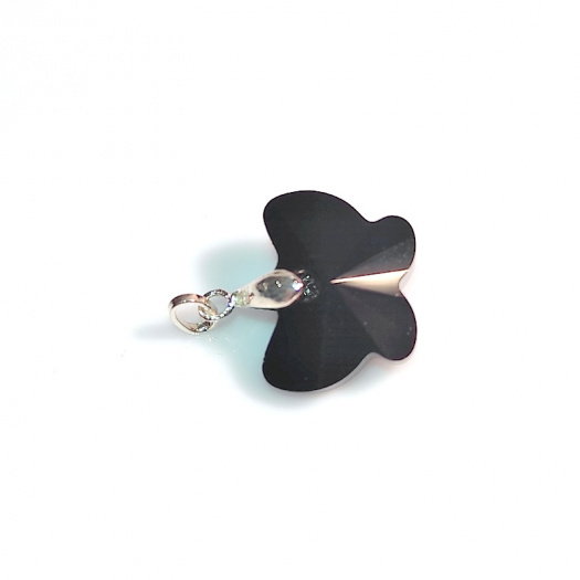 AG přívěsek, swarovski, motýl, Black Jet