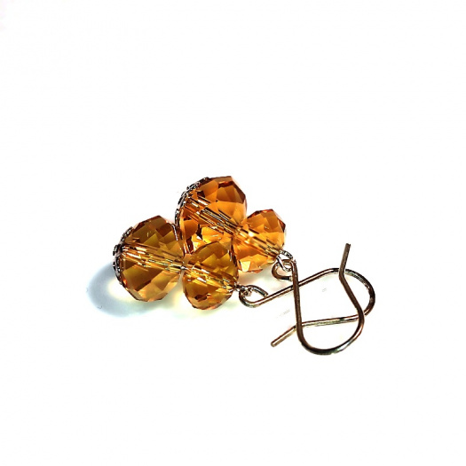 AG Medové broušené sklo, stříbro