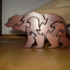 Medvěd-puzzle,dekorace