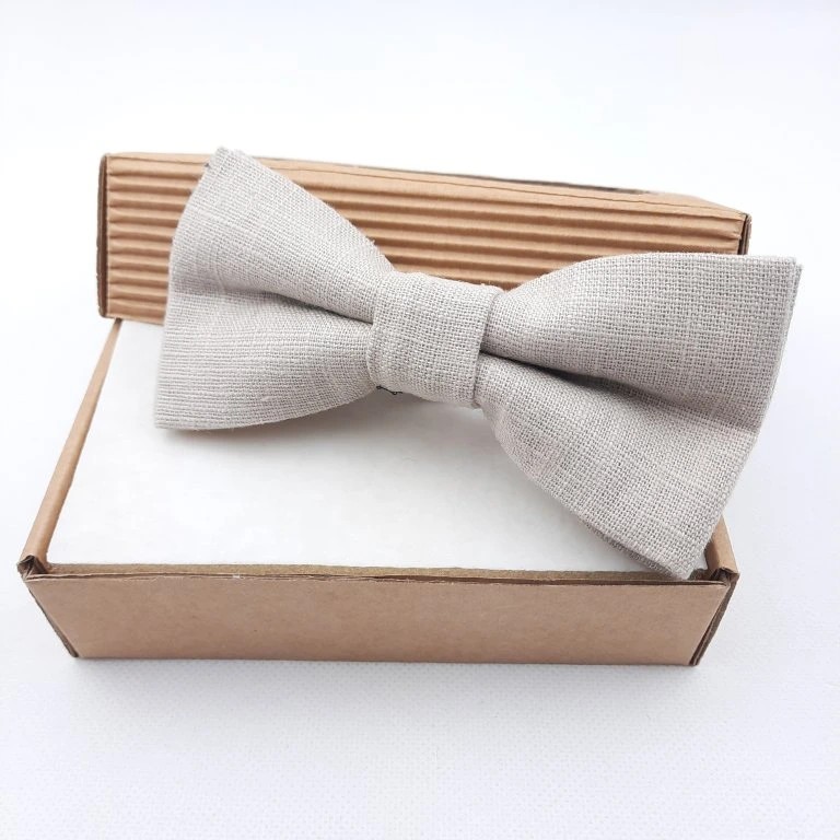 Ľanový Pánsky Motýlik natur dark