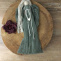 Macramé andělka v boho stylu - zelená ( sage ).
