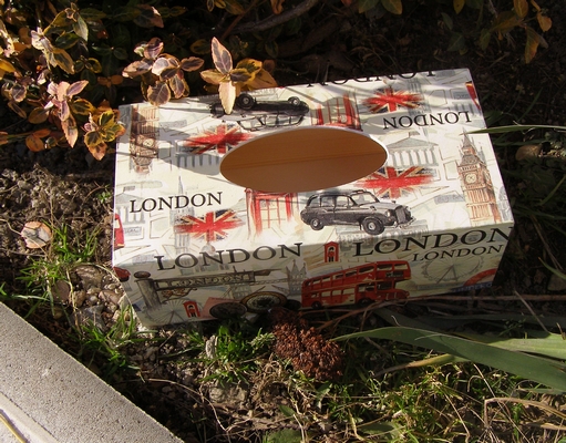 Krabice na kapesníky - London symboly