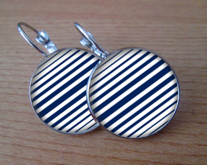 COOL VISACÍ NÁUŠNICE - Námořnické proužky