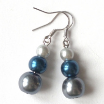 Modro -šedé luxusní perly