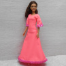 Neonové šaty pro Barbie