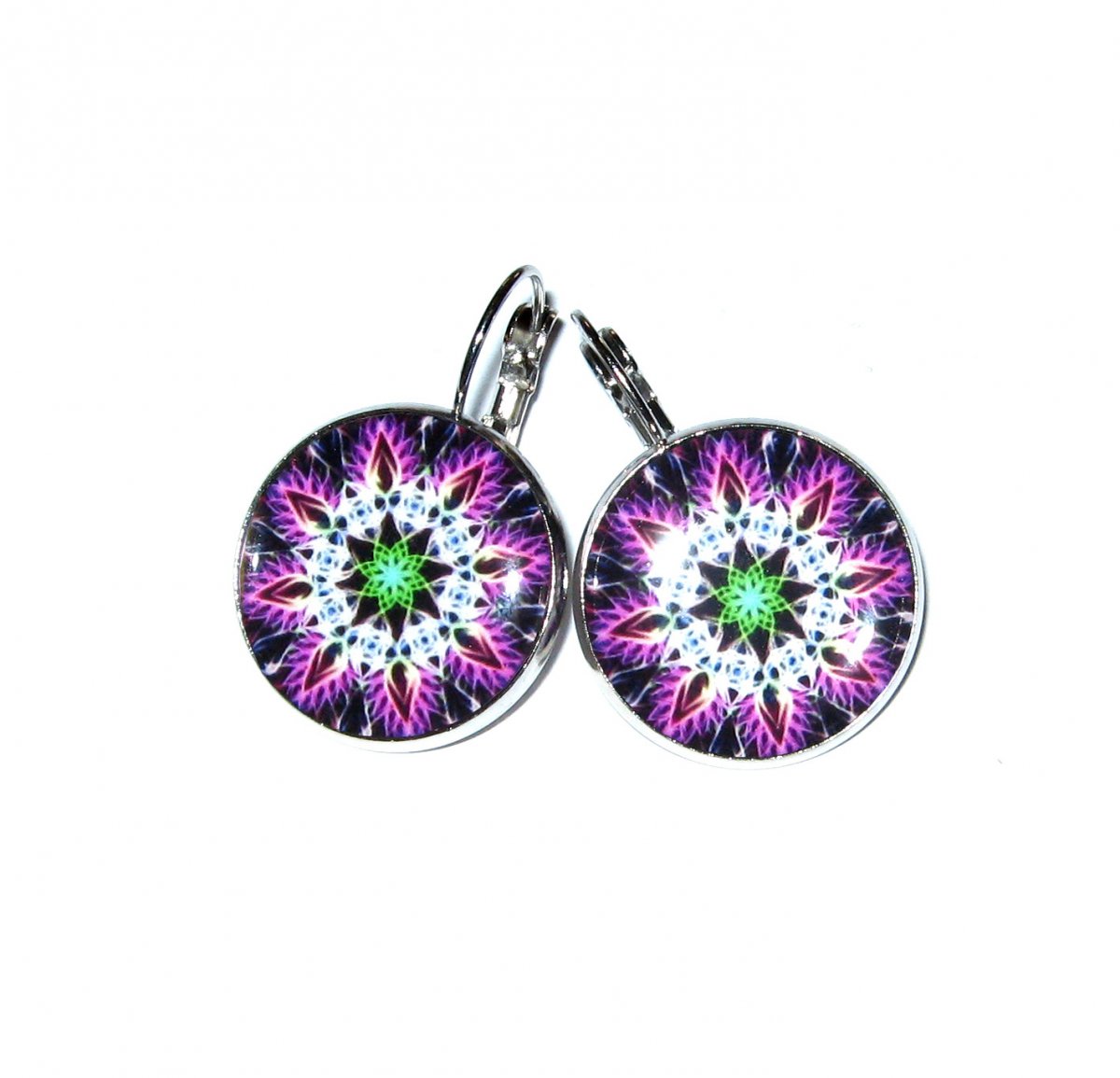 Náušnice...Mandala Oktogramu,symbolizuje změnu. 