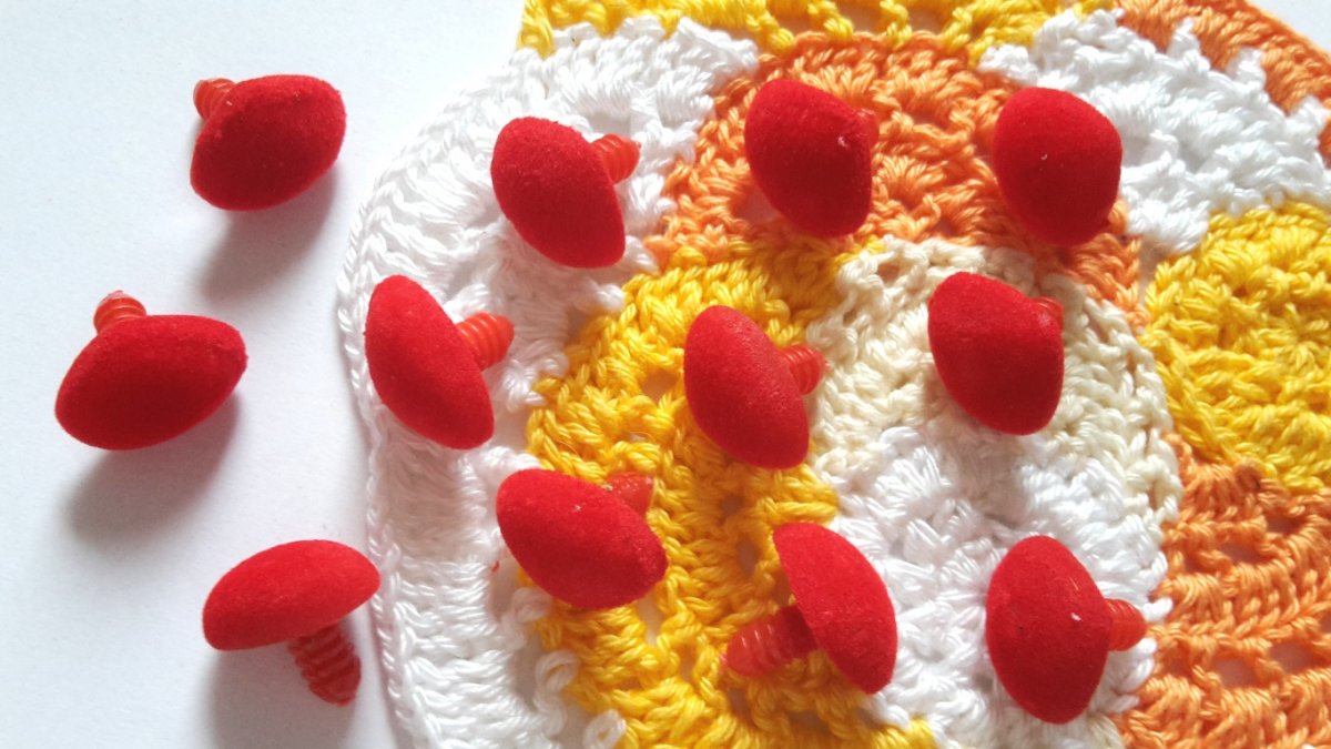 nos červený semiš 19mm  NOS03