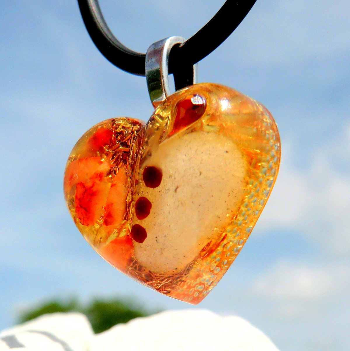 Dračí Energie*D13* orgonitové srdíčko