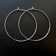 Náušnicové kruhy nerezová ocel 40 mm