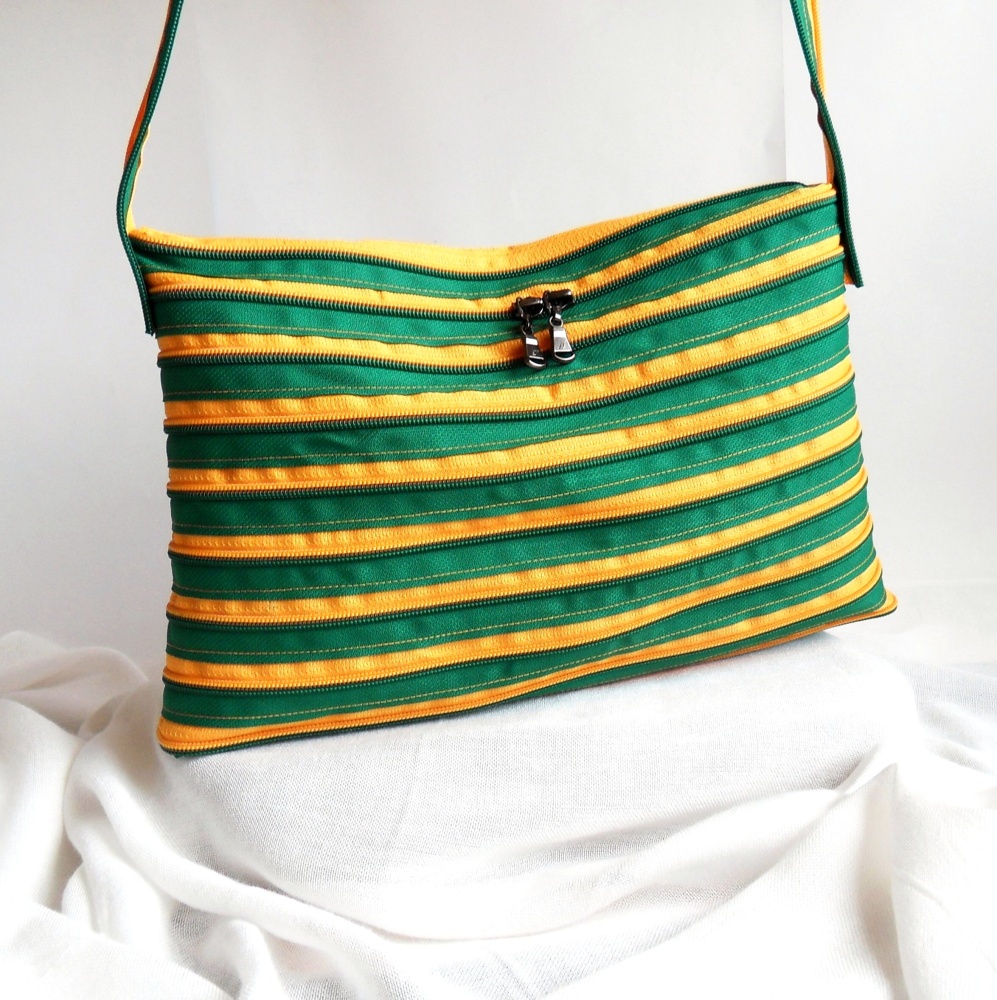 Zipajda taška zeleno - oranžová