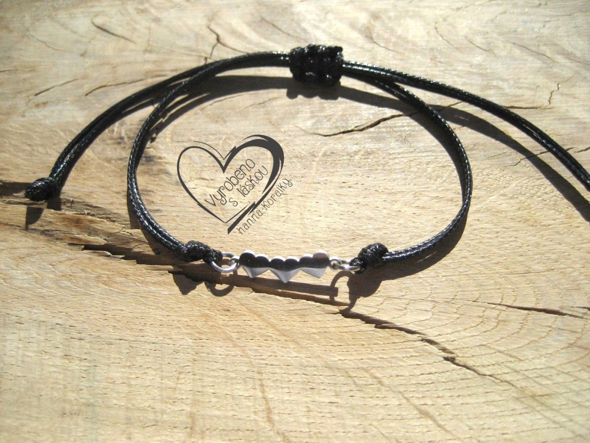 PROVÁZKOVÝ NÁRAMEK - TŘI SRDÍČKA