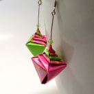Jarní lasturky - origami náušnice