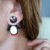 Tučňáci skrz ucho - náušnice