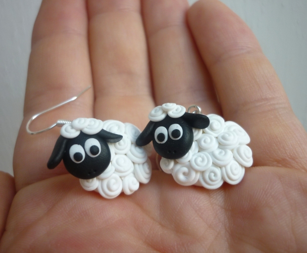 Ovečková invazééé - náušnice