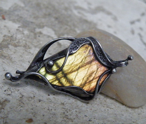 Svítání...(Labradorit) oboustranný, variabilní