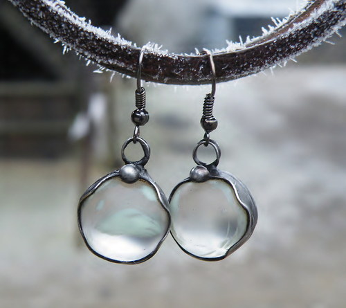 Světlušky - náušnice...(svítí ve tmě)