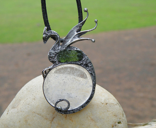 Odethea...strážkyně mlhy...(Křišťál,Vltavín)