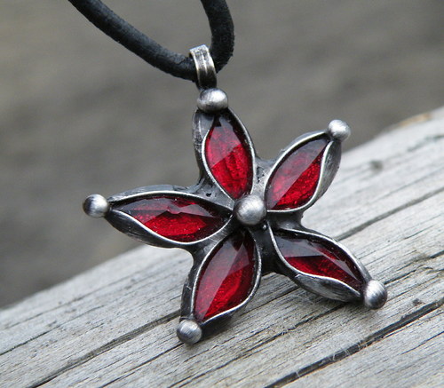 Dračí kvítek...(šperkové sklo)