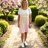 Dámské kreš šaty pink - S/M