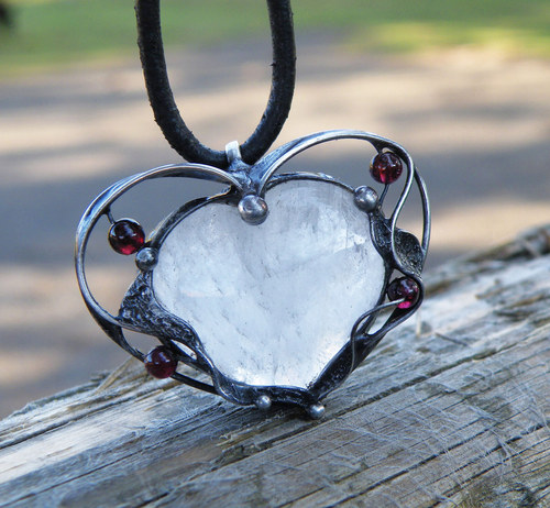 Srdce mlhy...(Křišťál, Almandin)