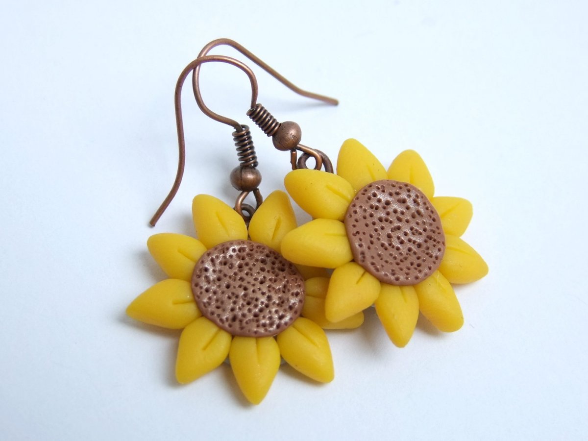 Slunečnice fimo mega kvítka!