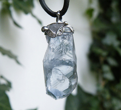 Modrý krystal...(Celestin) oboustranné