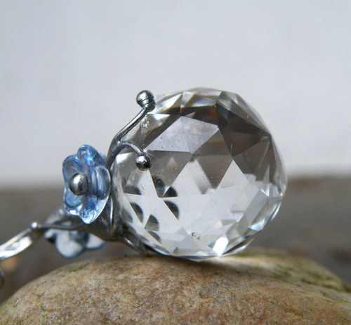 Duhová kulička...(sklo)