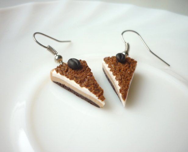 Mocca fimo dort - náušnice