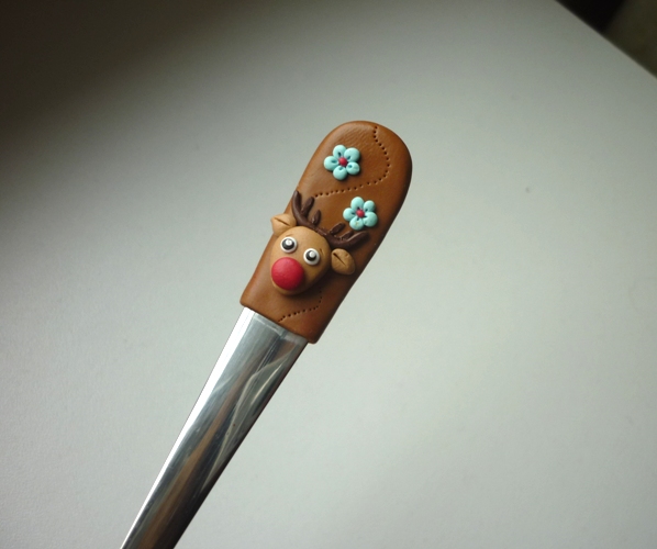 Čajová lžička - fimo sob