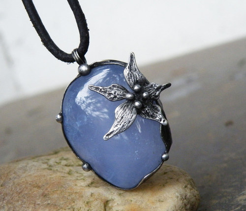 Nebeský kvítek...(Chalcedon) oboustranný