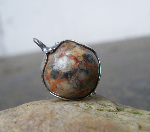 Amulet Krajkový Achát - kulička 2cm...