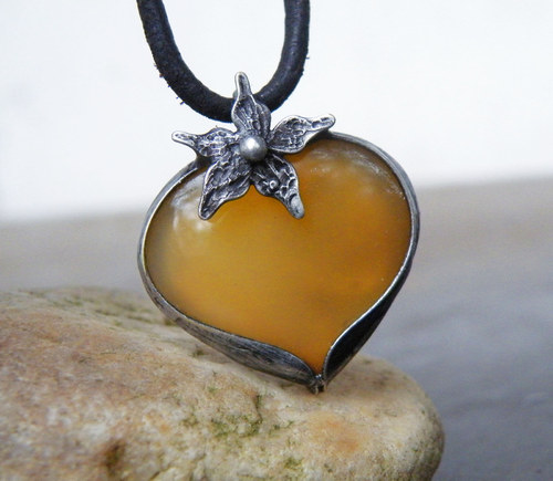 Medové s kvítkem...(Achát) 