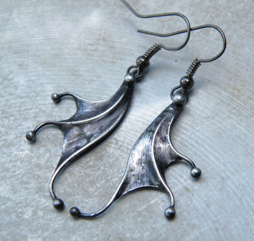 Dračí křídla...náušnice 