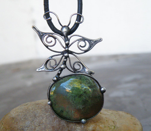 Na lesní mýtině...(Mechový Achát x Jaspis)