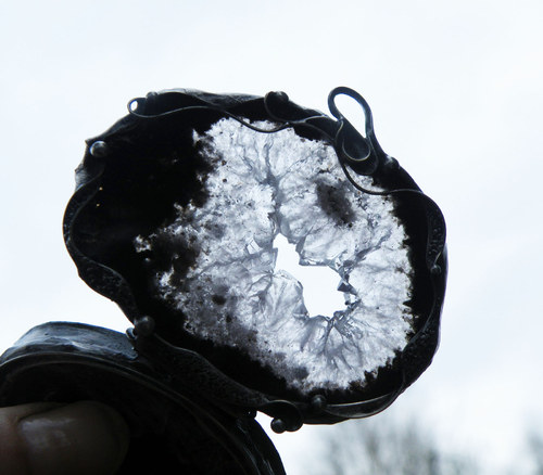 Tabatěrka (achát) otevírací šperk