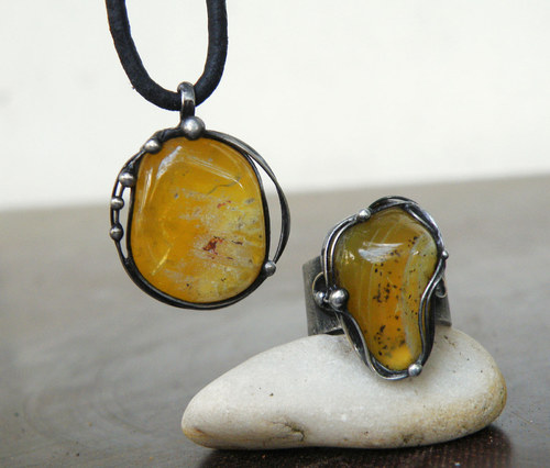 Sluneční...(žlutý opál) souprava