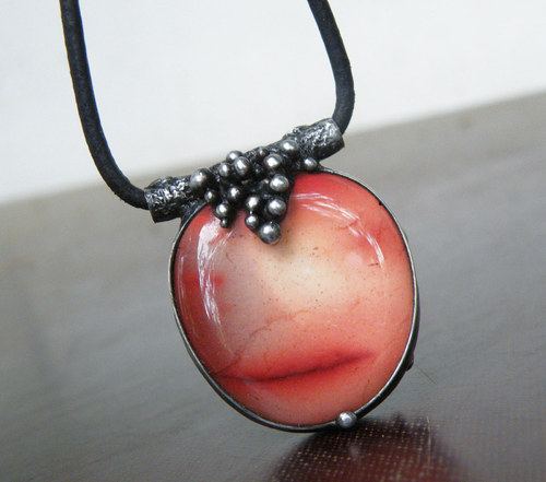 Julia...(Jaspis Mokait, perla) oboustranný