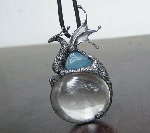 Ganwal...vodní drak...(křišťál, akvamarín)